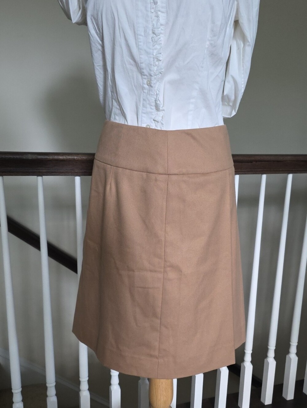 Etcetera Camel A-Line Skirt
